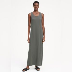 Eileen Fisher “The System” Column Dress, Classic, Minimalist, Lagenlook, Boho XS